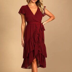 Lulu's red midi dress